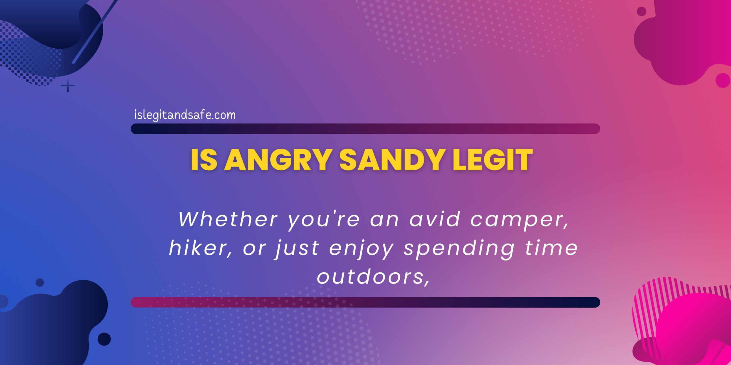 Is Angry Sandy Legit